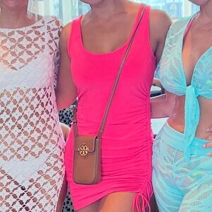 Express Hot Pink Dress, S